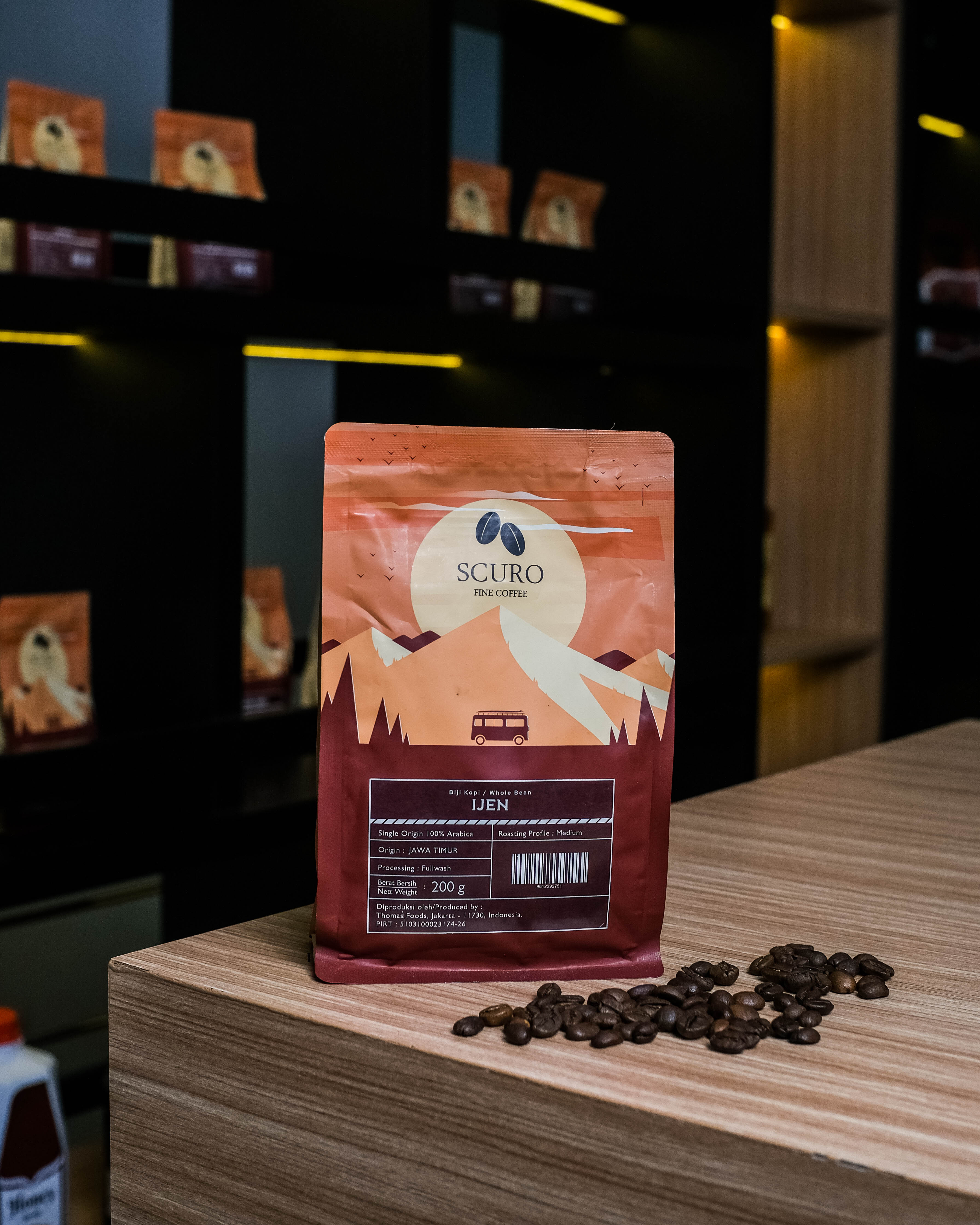 Scuro - Arabica Flores (Semiwash) Roasted Bean 200g